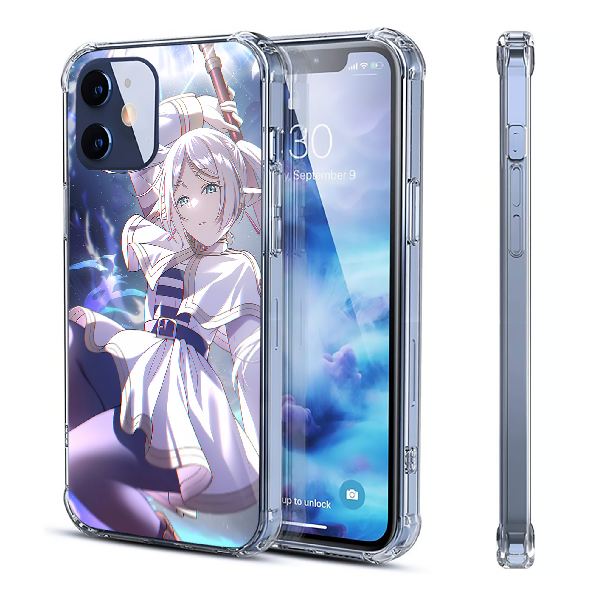 （画像用） 葬送のフリーレン Frieren 【iPhone 12シリーズ対応】透明スマホケース（クリアソフトケース）